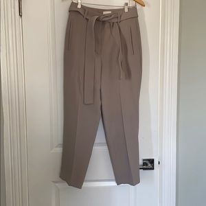 Aritzia Wilfred Tie Front Pants in mauve